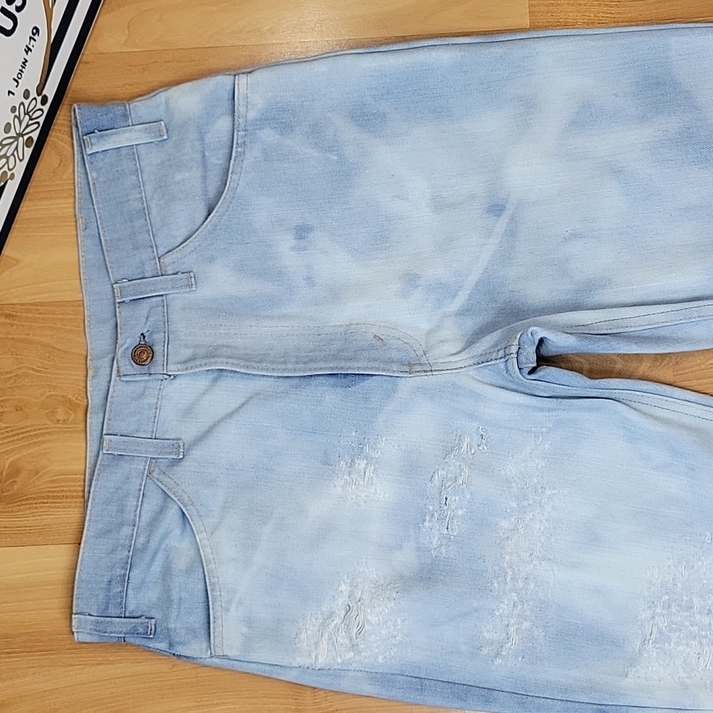 VINTAGE 1970's Orange Tab Levi's Bell Bottom Jeans - Picture 3 of 13